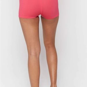 SPIRITUAL GANGSTER AMOUR HIGH WAIST SHORTIE Ruby Pink M/L